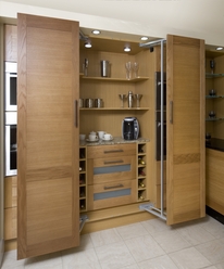 Larder with easy access