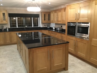 Solid Oak in frame kitchen